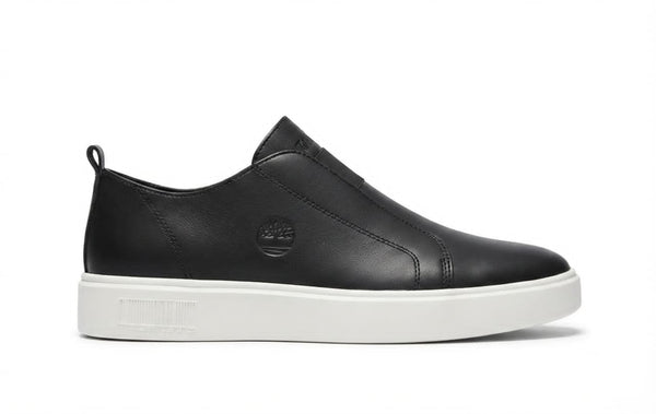 Basket Timberland Slip-On en cuir noir