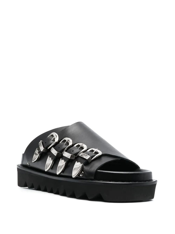 Toga Pulla en cuir noir