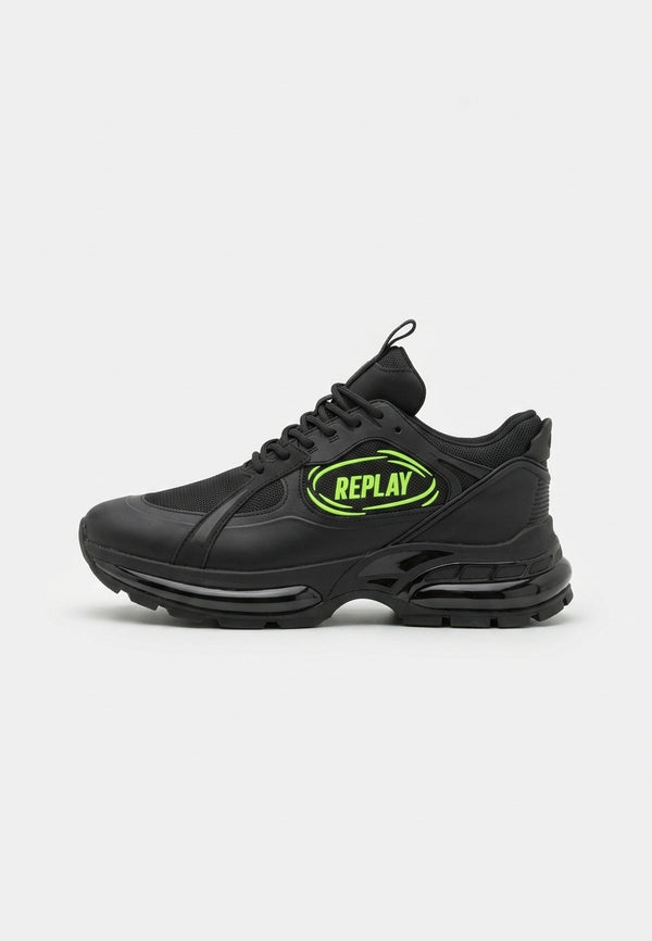 Basket Replay noire verte