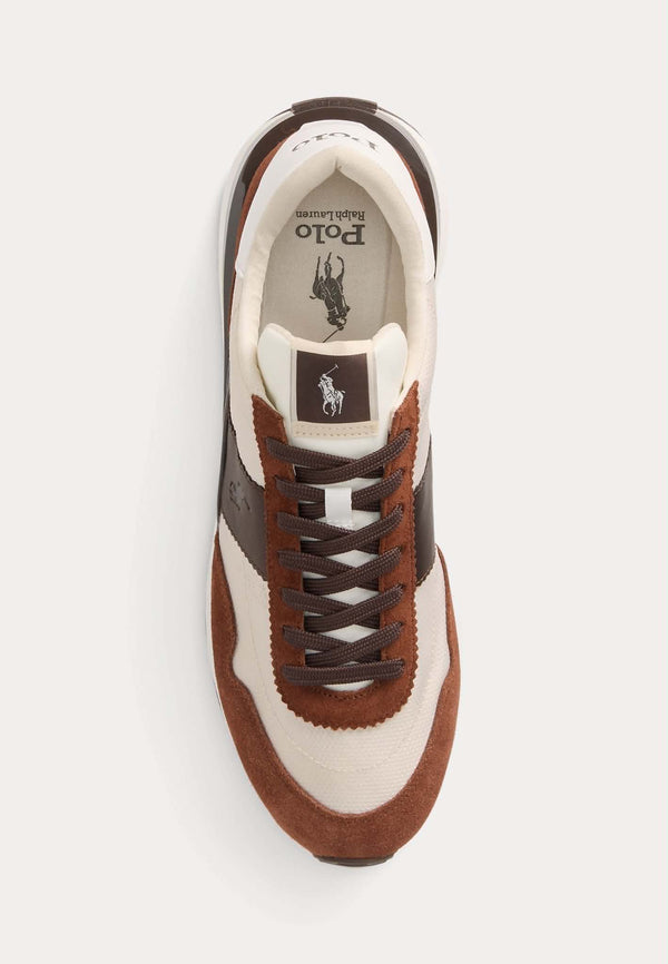 baskets Polo Ralph Lauren Train 89 marron