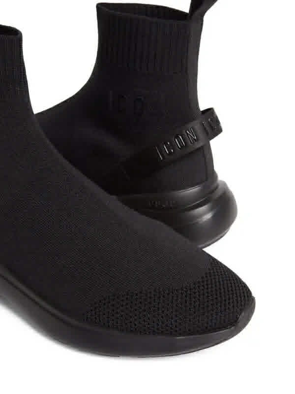 basket montante Dsquared2 Icon Fly noire revisite