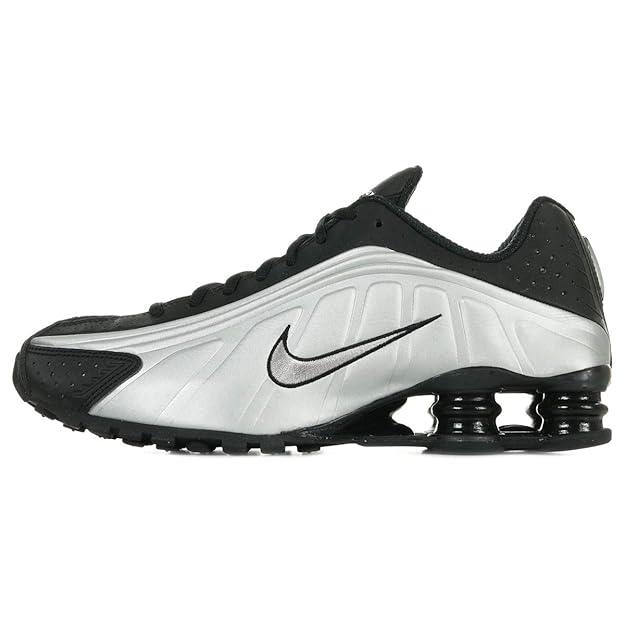 Nike Men's Shox R4 (Black/Black-Metallic Silver)
