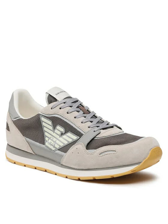 Basket Emporio Armani en daim et maille