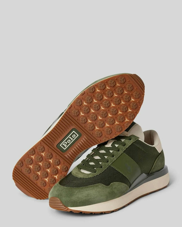 Polo Ralph Lauren Train 89 en cuir olive/kaki