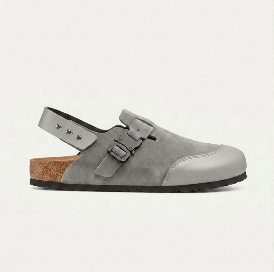 mules Birkenstock Tokio en feutre gris