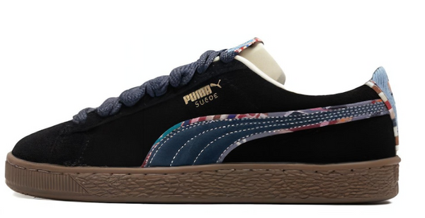 PUMA Suede Bz Emb 'Black Navy Marzipan Light Blue'