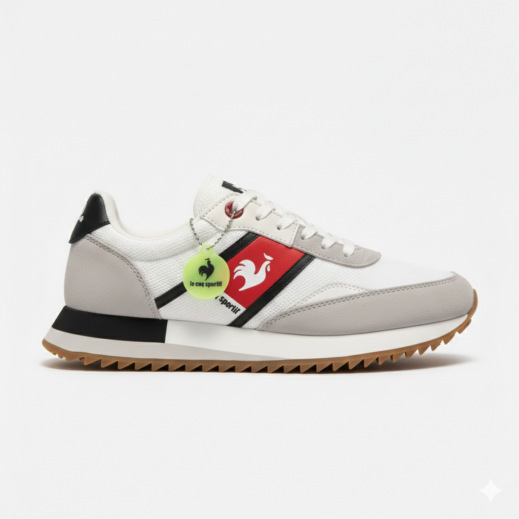 Coq Sportif, modèle lifestyle blanc