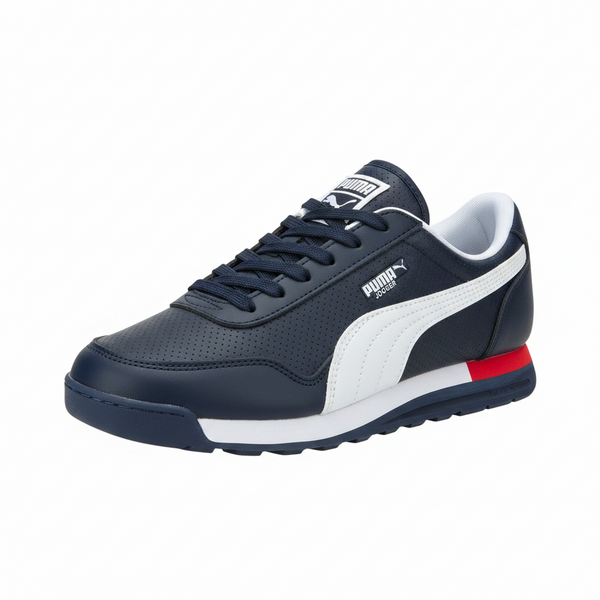 Puma Jogger en cuir bleu marine