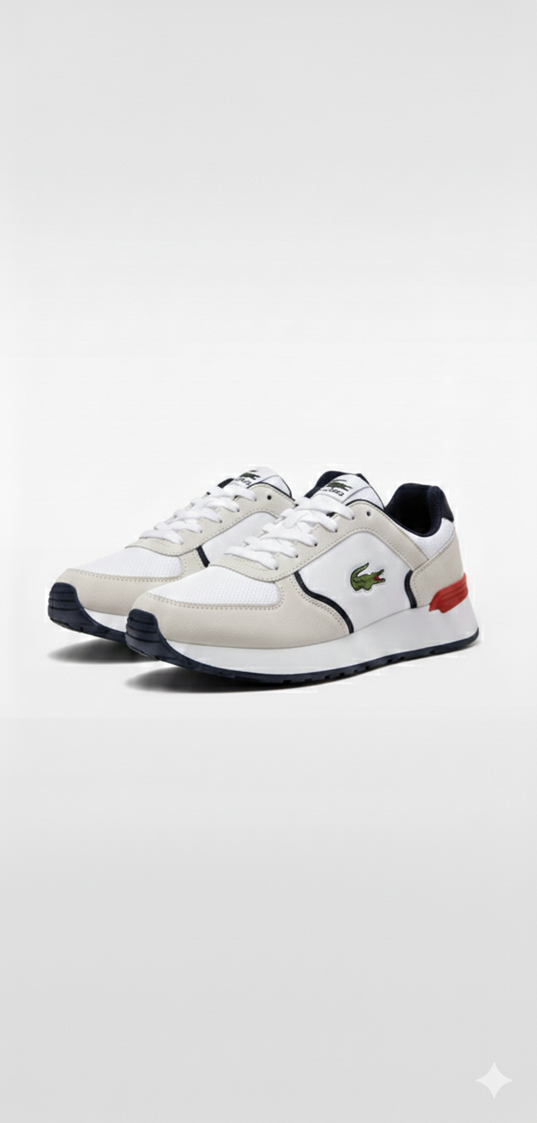 Lacoste Linedrive - gris, bleu marine et rouge