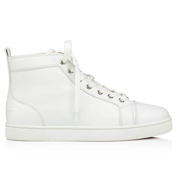 baskets montantes Christian Louboutin Louis en cuir de veau blanc
