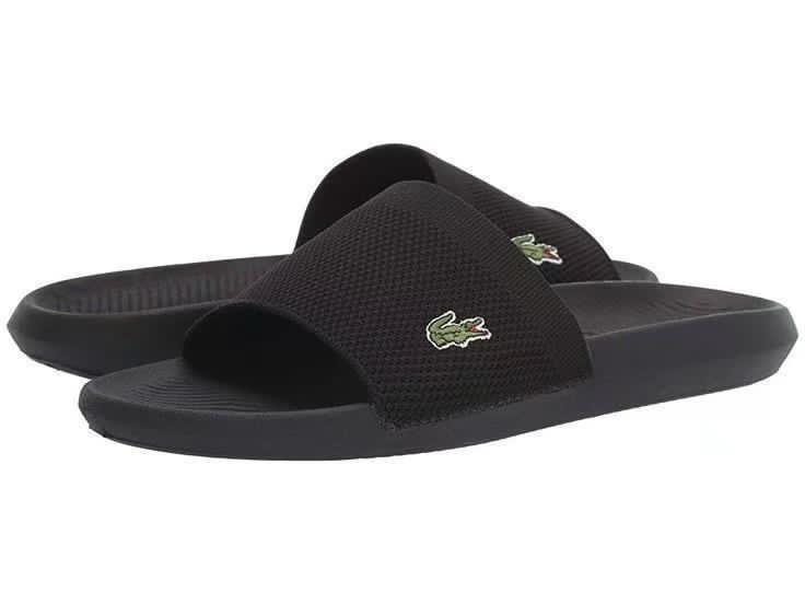 Claquette Lacoste Croco Slide Black