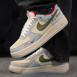 Basket  Nike Air Force 1 x Stüssy Grey Red