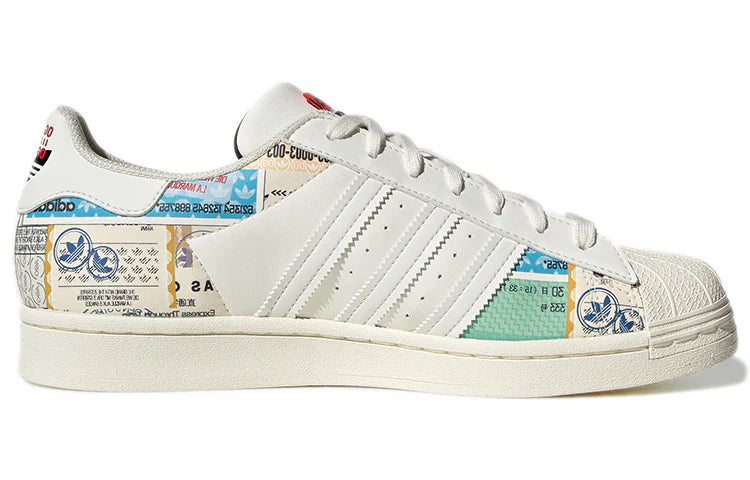 Adidas Superstar 'Cream White Red'