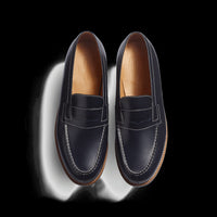Mocassin J.M. Weston 180 en cuir de veau Box noir