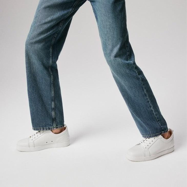 sneaker Christian Louboutin Louis Junior en cuir blanc