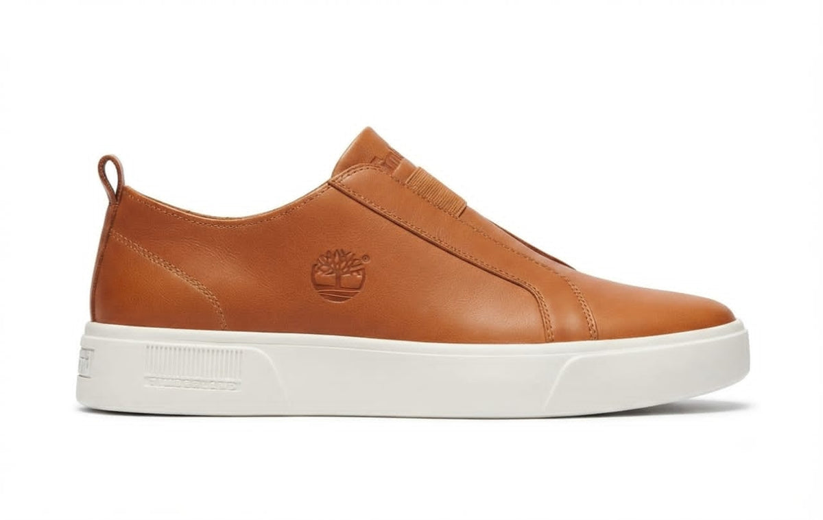 Basket Timberland Brown en cuir marron