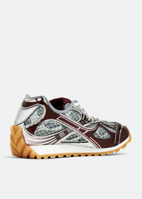 Basket Bottega Veneta Orbit Grey Burgundy Silver