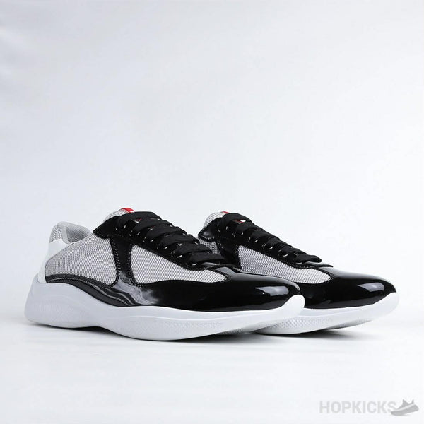 Prada Sneaker Patent Leather Grey and White