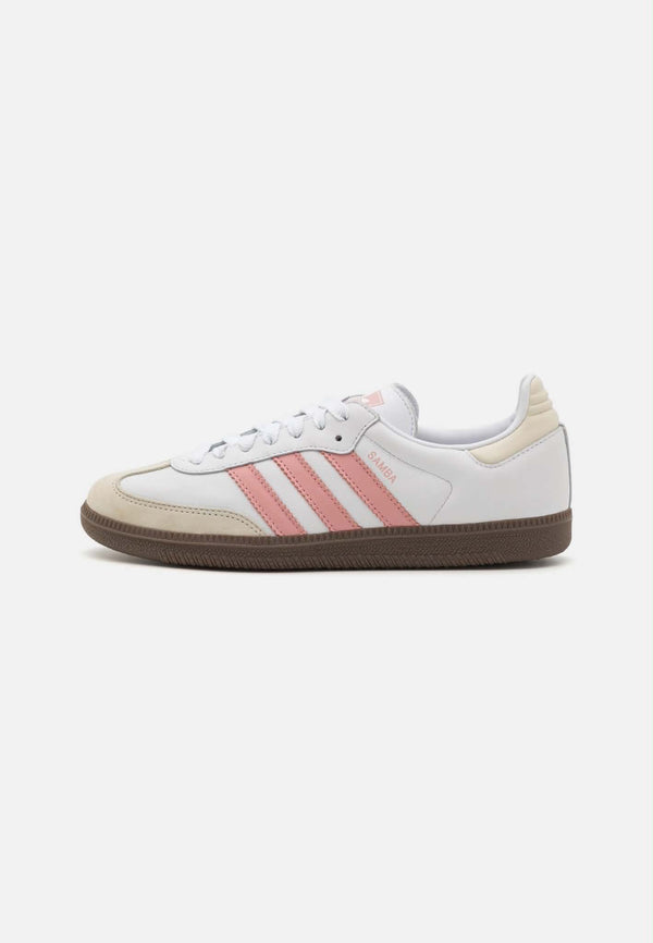 baskets Adidas Originals Samba en blanc et rose