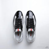 Prada Sneaker Patent Leather Grey and White