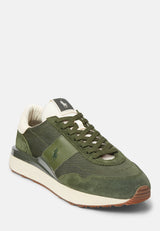 Polo Ralph Lauren Train 89 en cuir olive/kaki