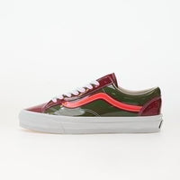 Basket Vans LX Old Skool 36 Bordeaux Olive Patent Leather
