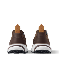 Basket Louis Vuitton LV Runner Tatic marron et blanche