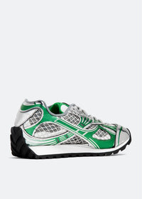 Basket Bottega Veneta Orbit Silver Green Mesh