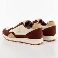Basket Coq Sportif Jet Star 2  couleurs marron et beige