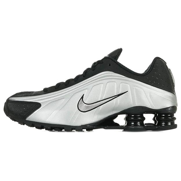 Nike Men's Shox R4 (Black/Black-Metallic Silver)