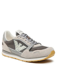 Basket Emporio Armani en daim et maille