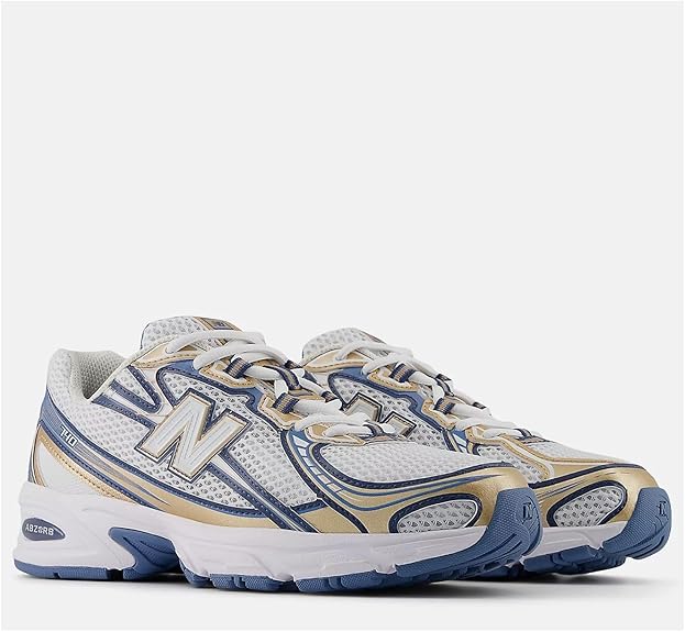 New Balance Unisexe U740HB2 Heron Blue/Vintage Indigo/Gold Metallic/Sea Salt