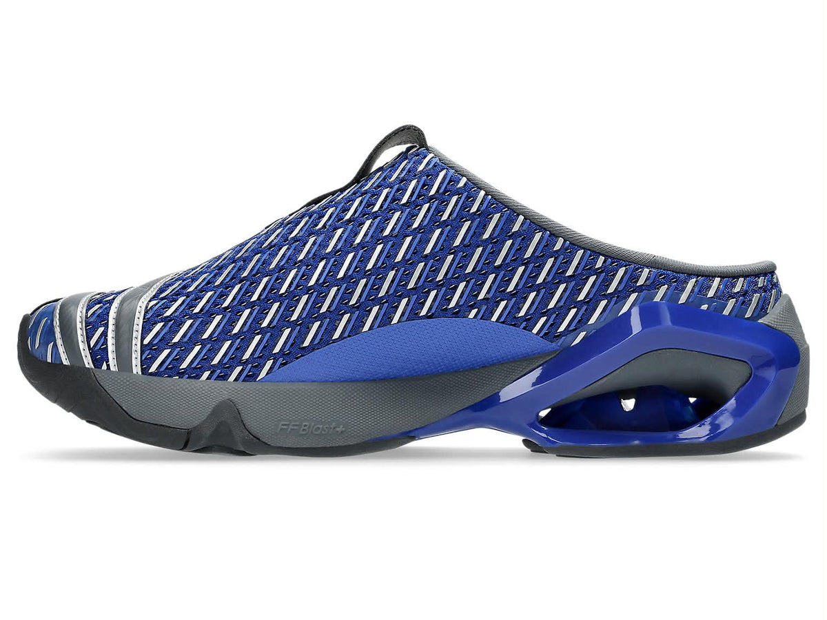 Mules ASICS Novalis GEL-Styrax en bleu et Pure Silver