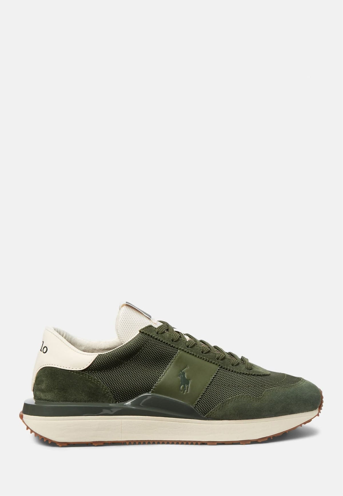 Polo Ralph Lauren Train 89 en cuir olive/kaki