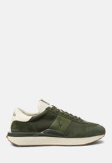 Polo Ralph Lauren Train 89 en cuir olive/kaki