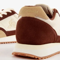 Basket Coq Sportif Jet Star 2  couleurs marron et beige