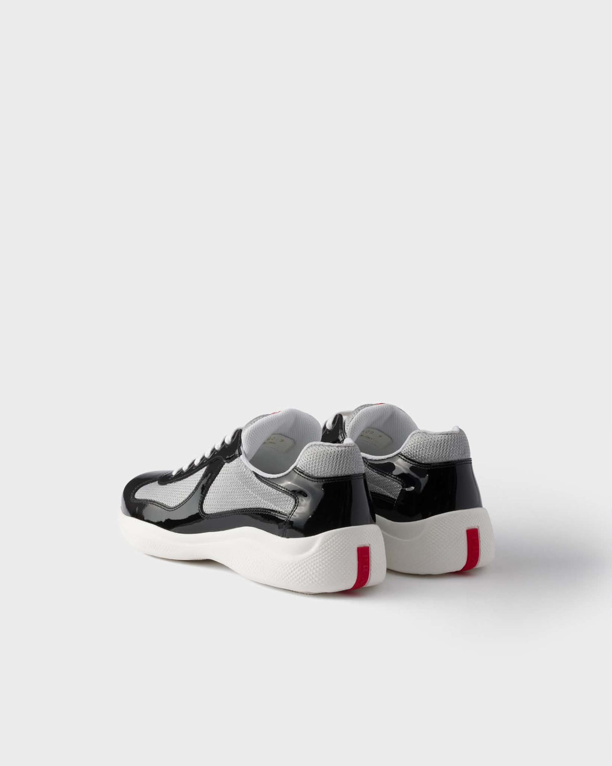 baskets Prada America’s Cup en cuir verni et tissu technique