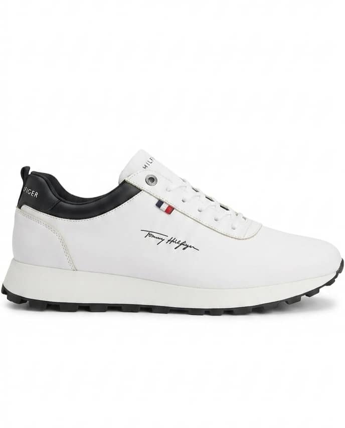 baskets blanches Tommy Hilfiger
