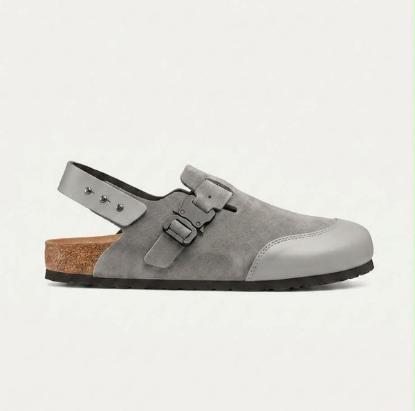 mules Birkenstock Tokio en feutre gris