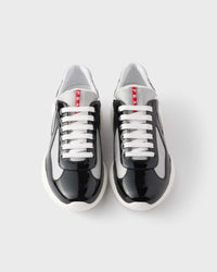 baskets Prada America’s Cup en cuir verni et tissu technique