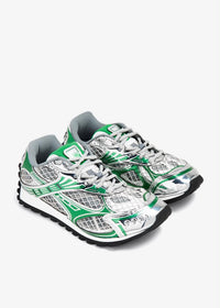 Basket Bottega Veneta Orbit Silver Green Mesh