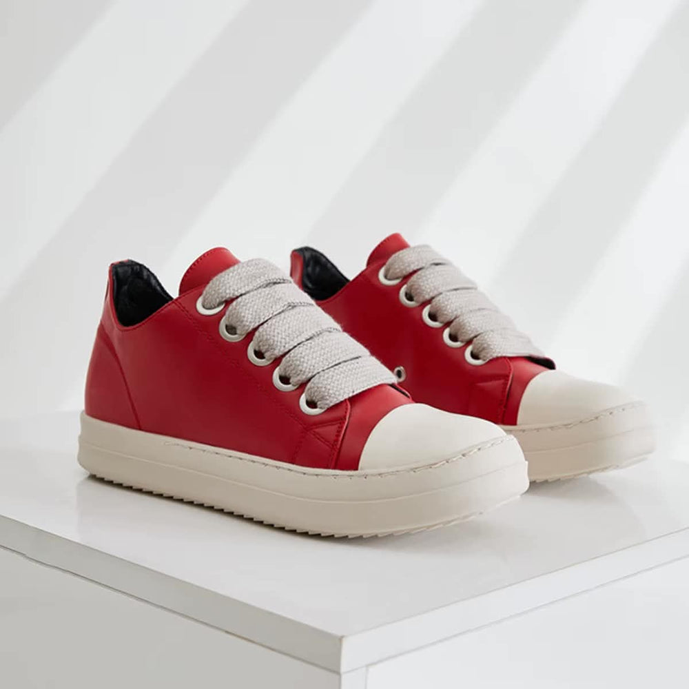 Rick Owens DRKSHDW Jumbolace Red Low