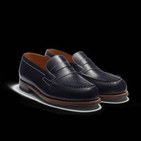 Mocassin J.M. Weston 180 en cuir de veau Box noir