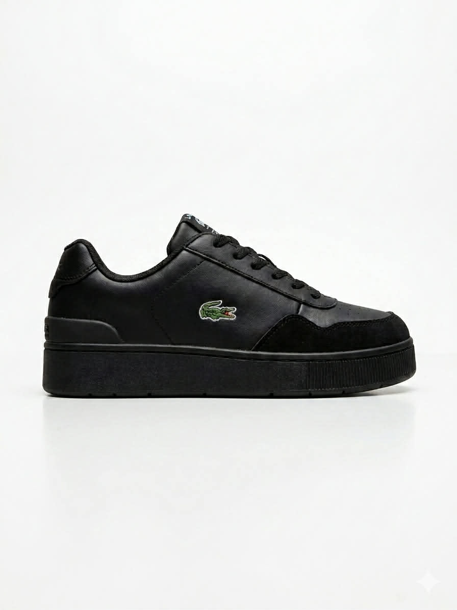 Basket LC Ace Clip en cuir et daim noire