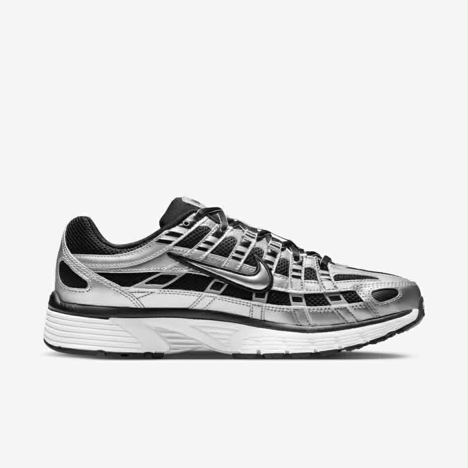Sneaker P-6000 Metallic Silver/White/Black.
