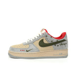 Basket  Nike Air Force 1 x Stüssy Grey Red