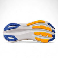 baskets ASICS GEL-NIMBUS 28 dans un coloris bleu et jaune vif