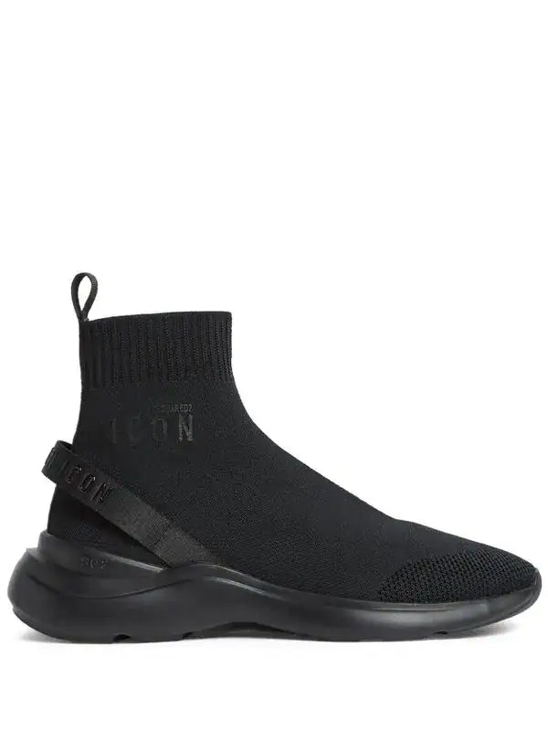 basket montante Dsquared2 Icon Fly noire revisite