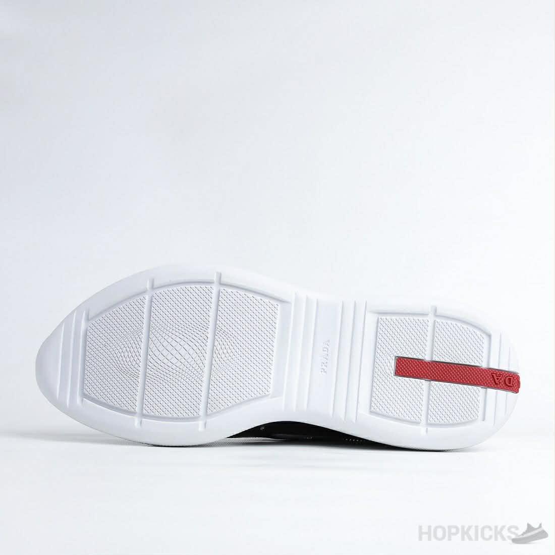 Prada Sneaker Patent Leather Grey and White