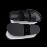 mules J.M. Weston Anatomique Double V en cuir noir